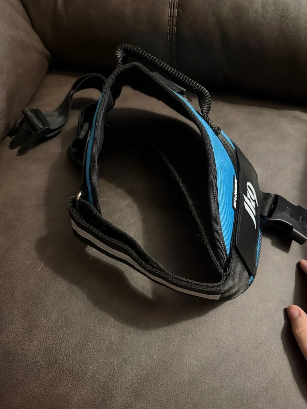 Julius-K9 IDC Powerharness Nylon Reflective Dog Harness, Aquamarine, Size 2